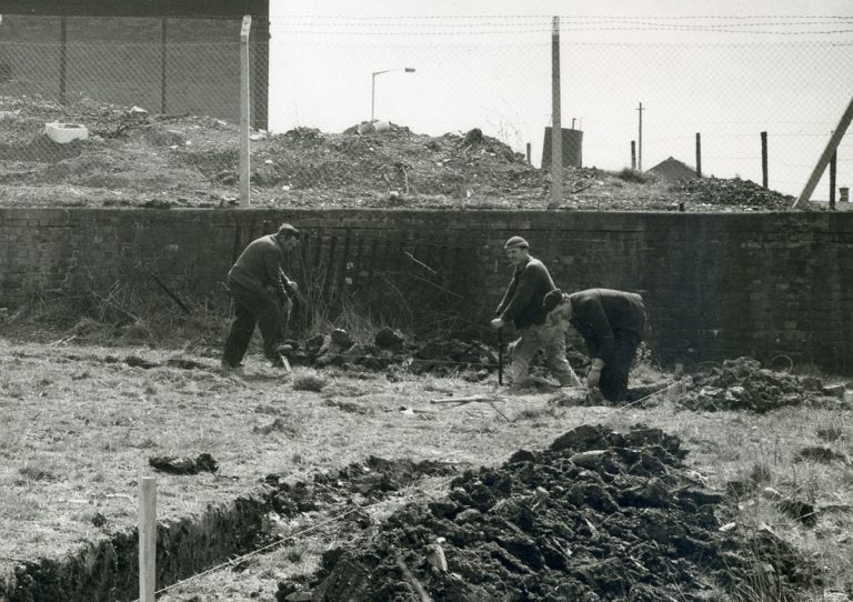 mcphillips workers on construction site in the 1960s